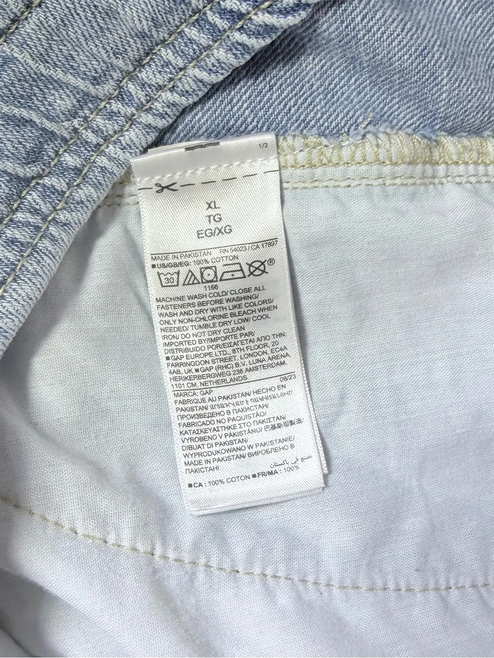 GAP High Rise Wide Leg Jeans XL - Picture 8 of 8